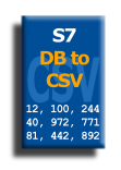 S7 DBtoCSV